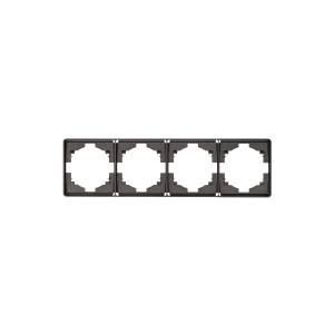 Рамка 4-постовая Kranz Round KR-78-0754-2 титан