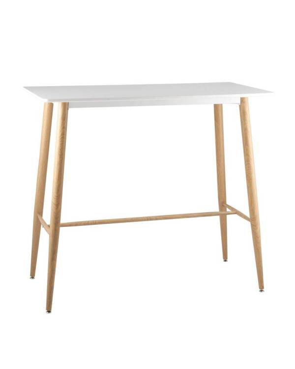Стол барный Stool Group Eames DSW New Z-225A v.2 белый 120x60x106