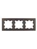 Рамка 3-постовая IEK Brite BR-M32-K45 темная бронза фото 4