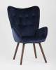 Кресло Stool Group Гранд KAS VELVET BLUE синий, велюр фото 2