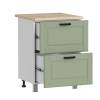 Кухонный модуль напольный Аленушка Астра Н2Я 600 Н00231114 фисташка,скоба черный фото 2