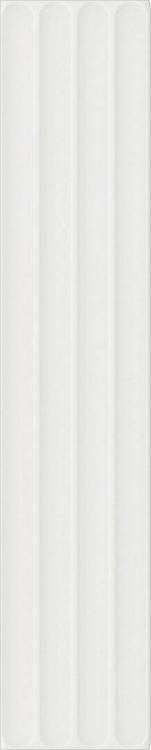 Керамическая плитка Dna Tiles Plinto In White Matt 10.7x54.2