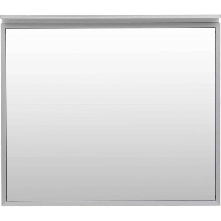 Зеркало Allen Brau Priority 90 1.31016.02 с LED подсветкой, серебро брашированное, 750x900x20