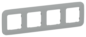 Рамка 4-постовая IEK Flite FI-M42-31-20-K03 серый