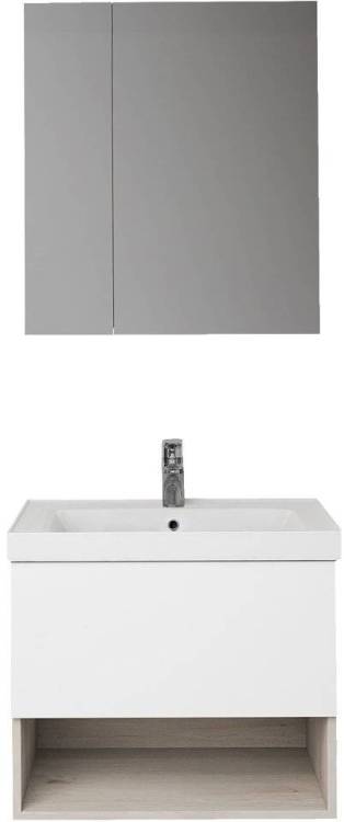 Мебель для ванной Dreja Perfecto 70 дуб эврика/белый глянец