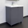 Тумба с раковиной Comforty Лима-70 00-00013686 антрацит фото 2