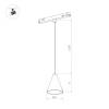 Трековый светодиодный светильник Arlight Mag-Orient-Cone-Hang-7W Day4000 036391 фото 2