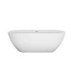 Акриловая ванна BelBagno Uno BB701-1400-720-K белая, 140x72 см