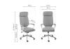 Кресло компьютерное Woodville Patra 11486 хромированный металл, серый фото 2