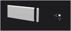 Комплектующее изделие Decor-Dizayn DD707/U6 конверт в стену влево 1.3x10x1.3