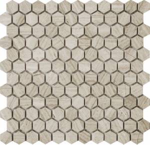 Мозаика Q-stones Камень QS-Hex011-25H/10 30.5x30.5