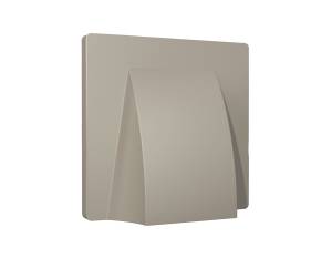 Лицевая панель для вывода кабеля Ambrella Volt Alfa AP3758 серо-бежевый матовый