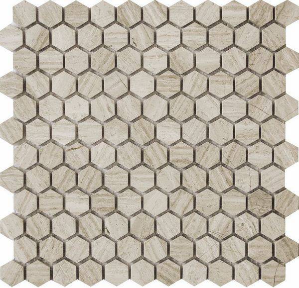 Мозаика Q-stones Камень QS-Hex011-25H/10 30.5x30.5