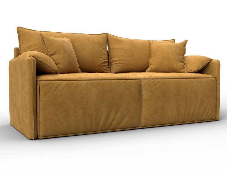 Диван прямой модульный Лига Диванов Лига-106 134831 Желтый