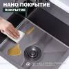 Мойка кухонная Splenka S704.7850.09 графит, 78x50 фото 5
