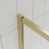 Душевой уголок Veconi Evo 300 G профиль золото брашинг, стекло прозрачное, 100x100x195 фото 6