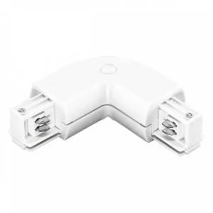 Коннектор L-образный Lightstar Barra White 504126