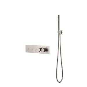 Смеситель для ванны Boheme Fusion 131-SYS-NB Termo брашированный никель