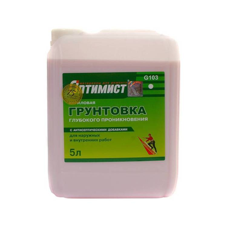 Грунтовка глубокого проникновения Оптимист G103 5 л