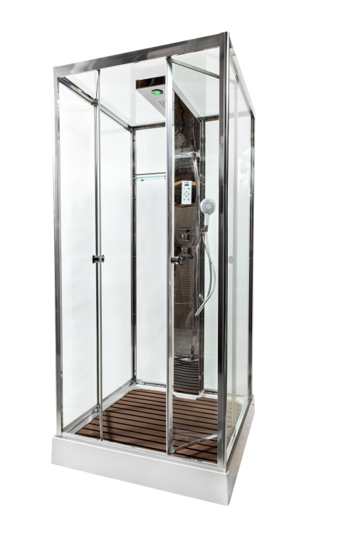 Душевая кабина AvaCan Z111STEAM с паром, 100x100x220