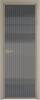 Межкомнатная дверь Profil Doors 1 AX цвет профиля Никель матовый, стекло безопасное 6 мм мору тонированное 700x2000