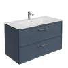 Тумба с раковиной Kerama Marazzi Piano синий, тумба PIA.CL.95\BLU.M + рак. PI.wb.95