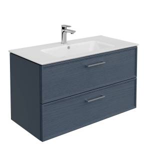 Тумба с раковиной Kerama Marazzi Piano синий, тумба PIA.CL.95\BLU.M + рак. PI.wb.95