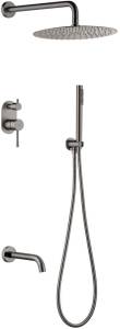 Душевой комплект Boheme Uno 464-2-GM Gun Metall