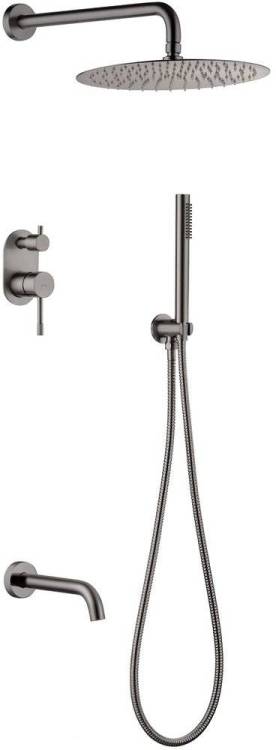 Душевой комплект Boheme Uno 464-2-GM Gun Metall