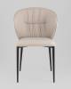 Стул Stool Group Deia DC1151 S301-42 bl.l светло-серый черные ножки, экокожа фото 3