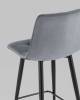 Набор из 2 полубарных стульев Stool Group Джанго vd-django-b27 X2 темно-серый, велюр фото 7