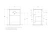 Тумба под раковину BelBagno KRAFT-600-2C-PIA-BO Bianco Opaco, 60x83x46 фото 2