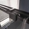 Душевая дверь в нишу Veconi Premium Trento PTD30-B-120-01-C4 профиль черный матовый, стекло прозрачное, 120x200 фото 6