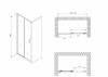 Душевая дверь Abber Schwarzer Diamant AG30130B5 130x190, профиль Черный фото 5