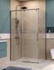 Душевой уголок BelBagno SOFT_CLOSE-1-AH-1-120/80-C-GM профиль оружейная сталь, стекло прозрачное, 120x80x200 фото 2