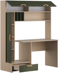 Стол письменный Моби Лайт 03.243 Н Плэйн, Дымчатый Зеленый K521