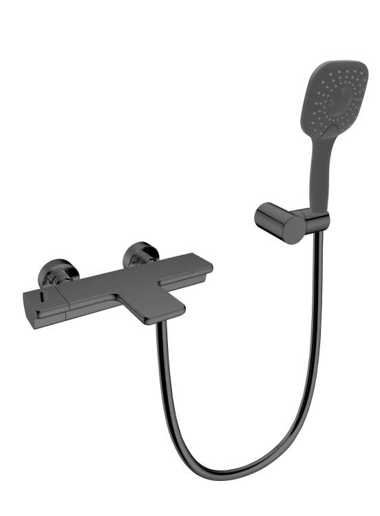 Смеситель для ванны AltroBagno Lamberto 0224 GrMt серый металл