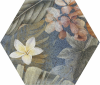 Керамогранит ITT Ceramic Hibiscus Blue Matt Hexa 23.2x26.7
