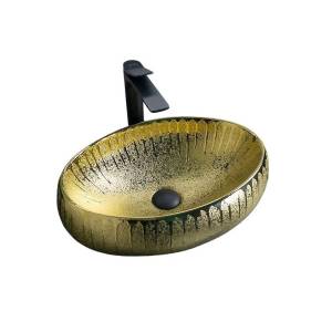 Раковина Gid Lago 52234 9030g 48 см, золотая