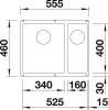 Мойка кухонная Blanco Subline 340/160-U 523549 темная скала фото 3