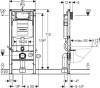 Комплект Унитаз подвесной Villeroy&Boch Architectura 4694HR01 + Система инсталляции для унитазов Geberit Duofix UP 320 111.300.00.5 + Кнопка смыва Geberit Sigma 01 115.770.21.5 хром +  Комплект крепления для инсталляций Geberit Duofix 111.815.00.1 к сте фото 6