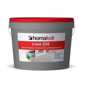Клей для напольных покрытий, универсальный Homakoll 208 (7 кг)