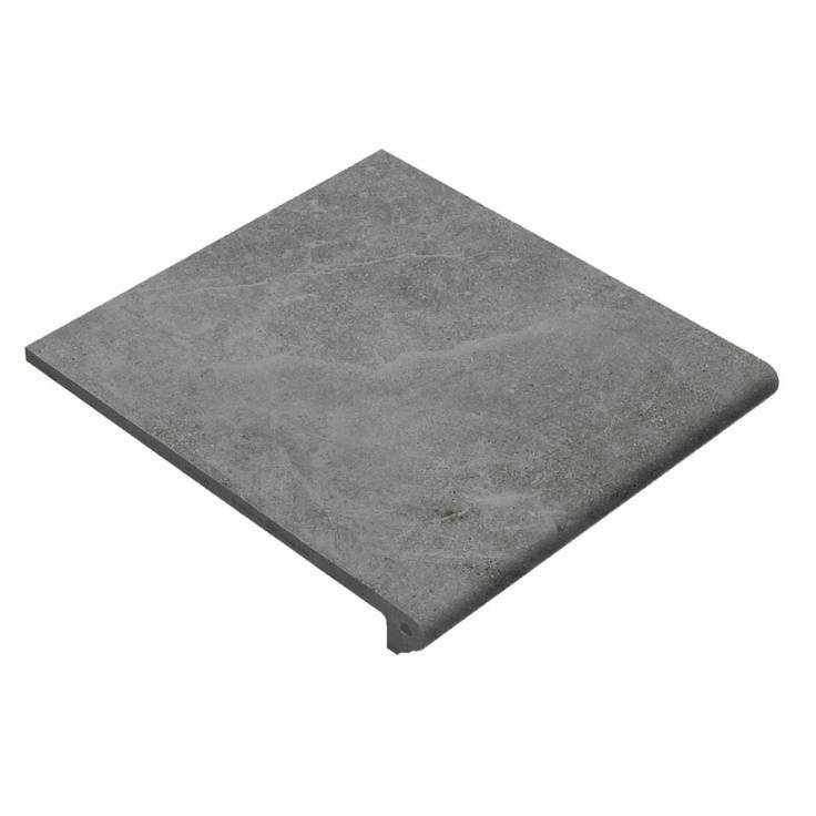 Ступень Gres de Aragon Petra 971206 Peldano Redondo Antracita Antideslizante 30x33