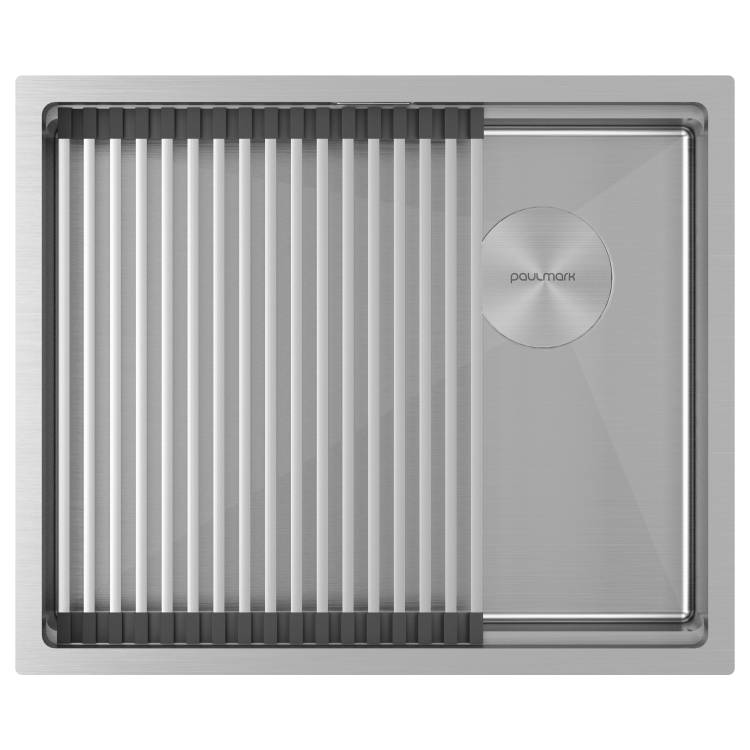 Мойка кухонная Paulmark Next-Pro 54 Uni PM705445-BS Брашированная Сталь, 54x45