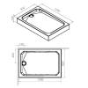 Поддон для душа AM.PM Gem W90T-404-12080W с сифоном, 120x80 фото 5