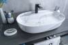 Раковина Gid Lago Mnc346C 54470 глянцевая, под камень, 61x41x14