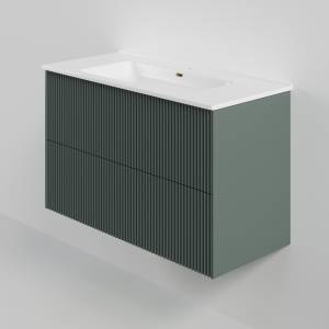 Тумба под раковину La Fenice Terra Twin Grigio 100 серо-зеленый матовый