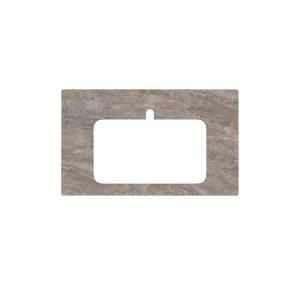 Столешница Kerama Marazzi Plaza PL2.VT280\80 для раковин, встраиваемых сверху Парнас пепельный лаппатированный