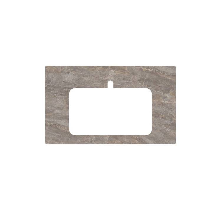 Столешница Kerama Marazzi Plaza PL2.VT280\80 для раковин, встраиваемых сверху Парнас пепельный лаппатированный
