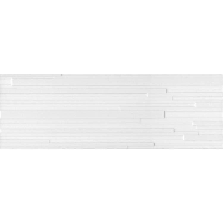 Керамическая плитка Kerama Marazzi Бьянка 60176 Белый Глянцевый Полоски 20x60